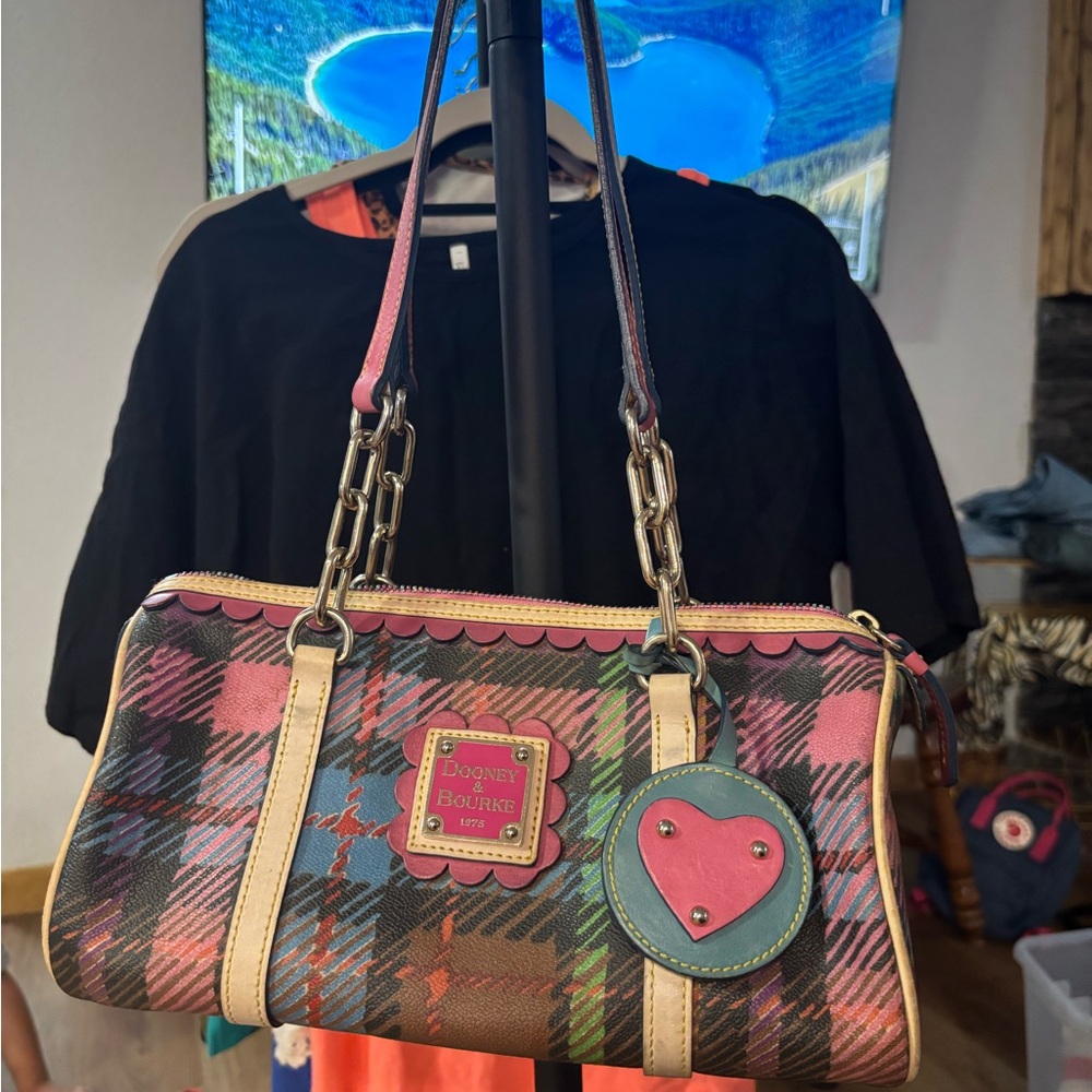 Dooney & Bourke Multicolor Plaid Shoulder Bag